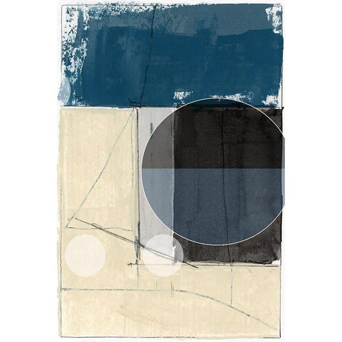 Bluff Block III Black Modern Wood Framed Art Print by cartissi