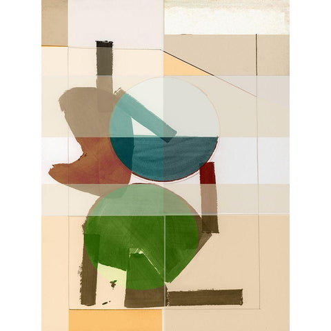 Earthly I  Black Modern Wood Framed Art Print by Cartissi