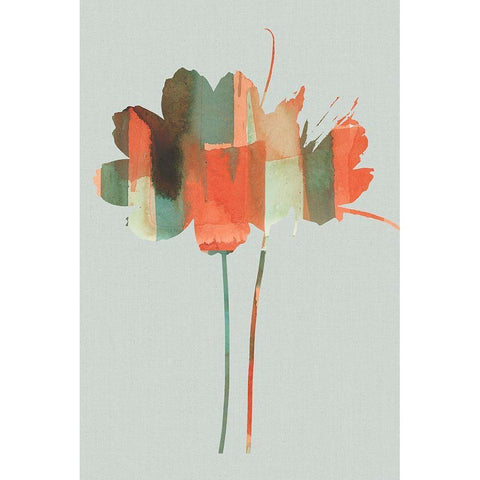 Pastel Union II  Black Modern Wood Framed Art Print by Cartissi