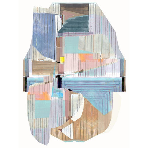 Bright Romance II White Modern Wood Framed Art Print by Cartissi
