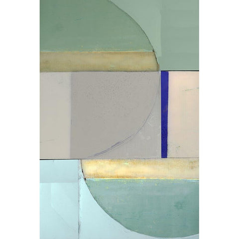 Signals I White Modern Wood Framed Art Print by Cartissi