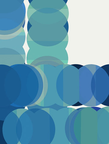 Repeat Dot Repeat I Black Ornate Wood Framed Art Print with Double Matting by Cartissi