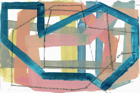 Curbing I Black Ornate Wood Framed Art Print with Double Matting by Cartissi