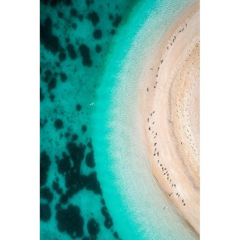 Hot Summer Black Modern Wood Framed Art Print by AlnomasÂ 