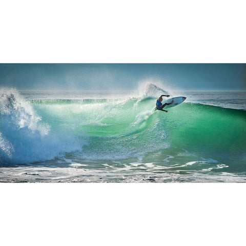 Beau - Hossegor Pro 2013 Black Modern Wood Framed Art Print with Double Matting by 1x