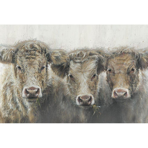 The Three of UsÂ  Black Modern Wood Framed Art Print with Double Matting by Merryn, Bree
