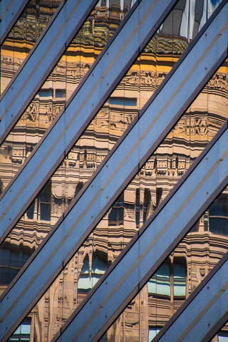Hocket White Modern Wood Framed Art Print with Double Matting by David Zumbalist
