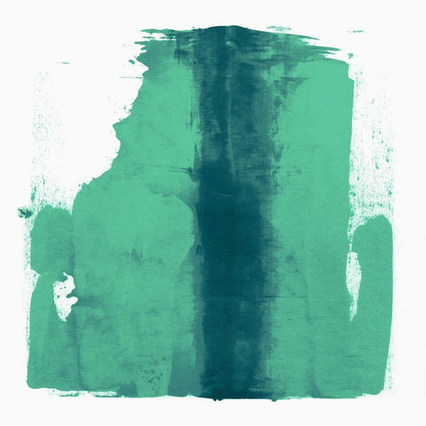 Green Streak  Black Modern Wood Framed Art Print by Aryai, Sia