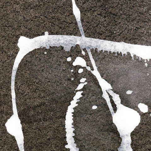 Splatter I  White Modern Wood Framed Art Print with Double Matting by Aryai, Sia