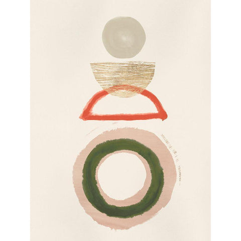 Crescent Lunar II  White Modern Wood Framed Art Print by Hazel J