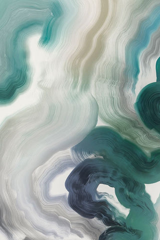 Harmonious Hues I Black Modern Wood Framed Art Print by Hazel J