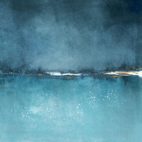 Ocean Dreaming I  Black Ornate Wood Framed Art Print with Double Matting by Zalewski, Christine