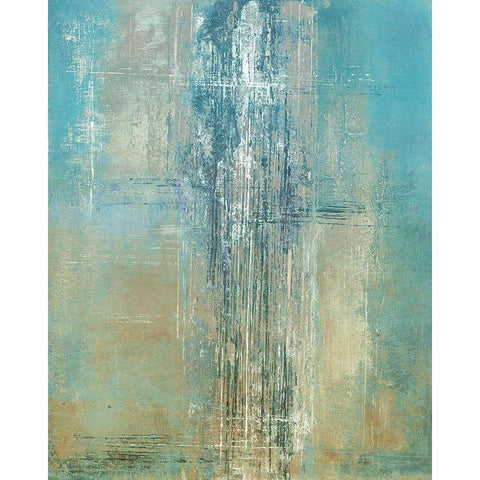 On the Line Black Modern Wood Framed Art Print with Double Matting by Hoop, Fiona