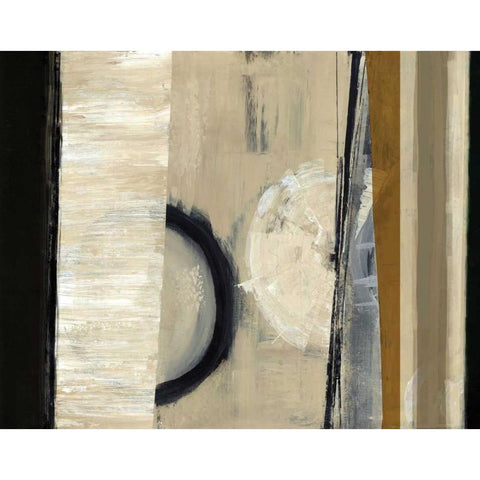 The Grey I Black Modern Wood Framed Art Print by Hoop, Fiona