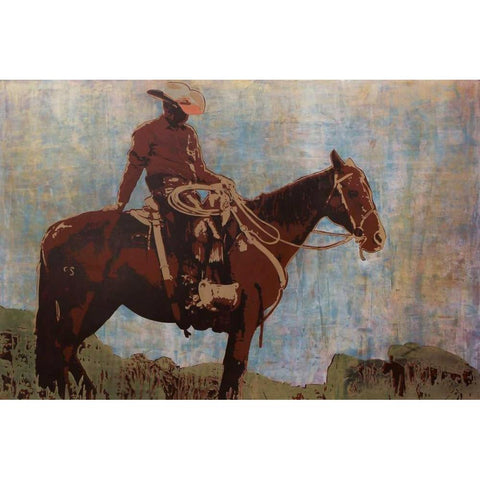 Western Moment White Modern Wood Framed Art Print by Allen, Maura