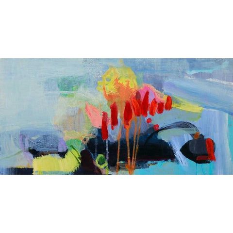 Fluttering My Way Through 3 Black Modern Wood Framed Art Print with Double Matting by Alattar, Lina