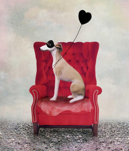 Heathcliffe Black Ornate Wood Framed Art Print with Double Matting by Art and Ghosts