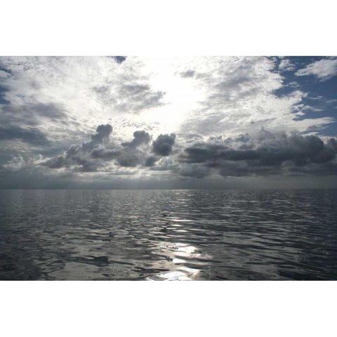 Atlantic Sunrise Black Modern Wood Framed Art Print by Anderson, Brent