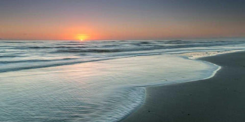 Atlantic Sunrise No. 8 Black Ornate Wood Framed Art Print with Double Matting by Amoruso, Robert J.