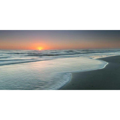 Atlantic Sunrise No. 8 Black Modern Wood Framed Art Print with Double Matting by Amoruso, Robert J.