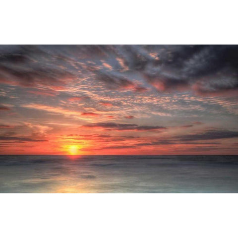 Atlantic Sunrise No. 9 Black Modern Wood Framed Art Print by Amoruso, Robert J.