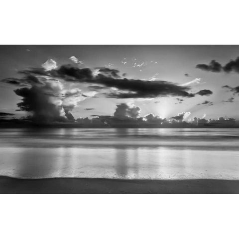 Atlantic Sunrise No. 19 Black Modern Wood Framed Art Print with Double Matting by Amoruso, Robert J.