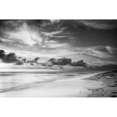 Atlantic Sunrise No. 20 Black Modern Wood Framed Art Print with Double Matting by Amoruso, Robert J.