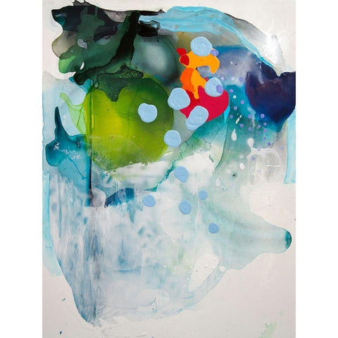 Mythical Spaces White Modern Wood Framed Art Print by Alattar, Lina