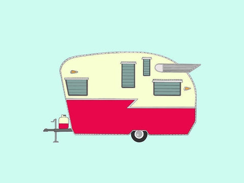 Shasta Airflyte Black Ornate Wood Framed Art Print with Double Matting by Annie Bailey Art