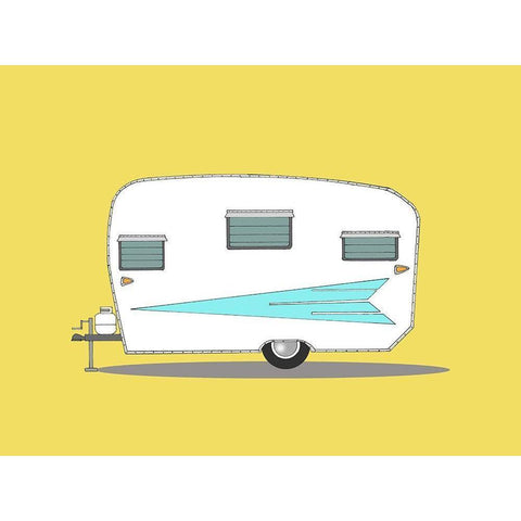 Vintage Roadrunner Black Modern Wood Framed Art Print by Annie Bailey Art