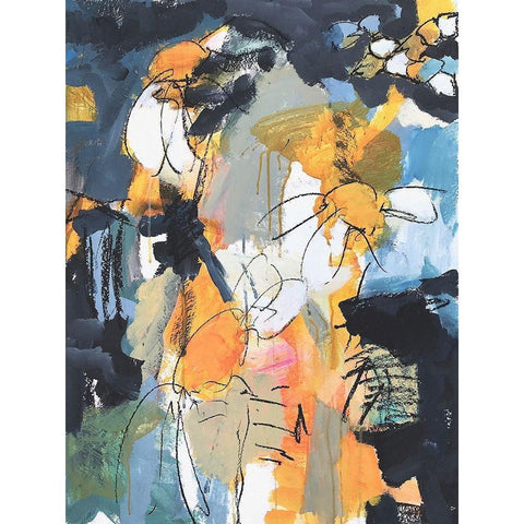 A Fine Summer Is Gone Black Modern Wood Framed Art Print by Anders, Per