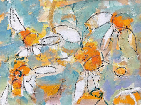 Summer Black Ornate Wood Framed Art Print with Double Matting by Anders, Per