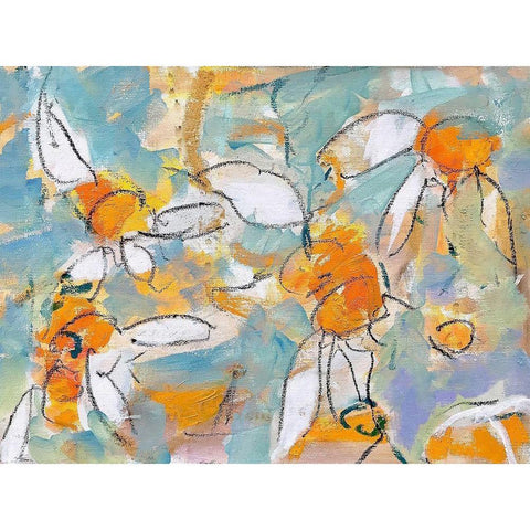 Summer White Modern Wood Framed Art Print by Anders, Per