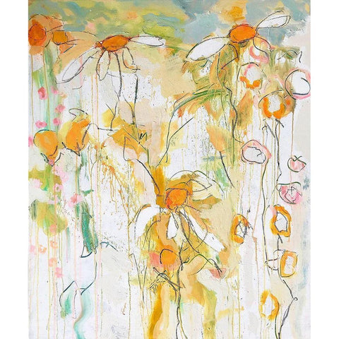 Sunshine White Modern Wood Framed Art Print by Anders, Per