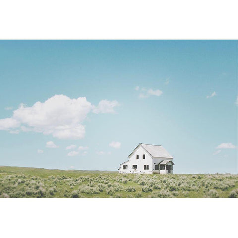 A Simple Life Black Modern Wood Framed Art Print by Annie Bailey Art