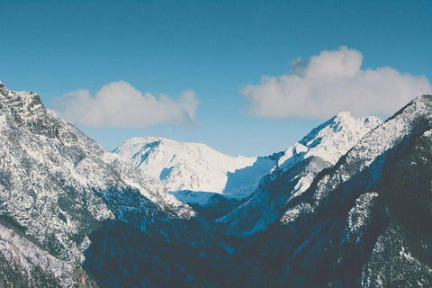 Gaining Altitude White Modern Wood Framed Art Print with Double Matting by Annie Bailey Art