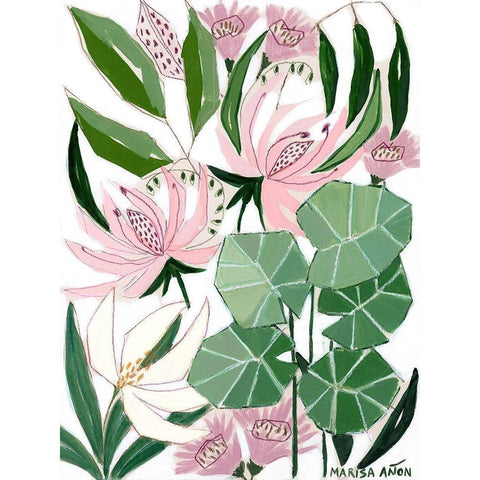 Bohemia 1 White Modern Wood Framed Art Print by Anon, Marisa