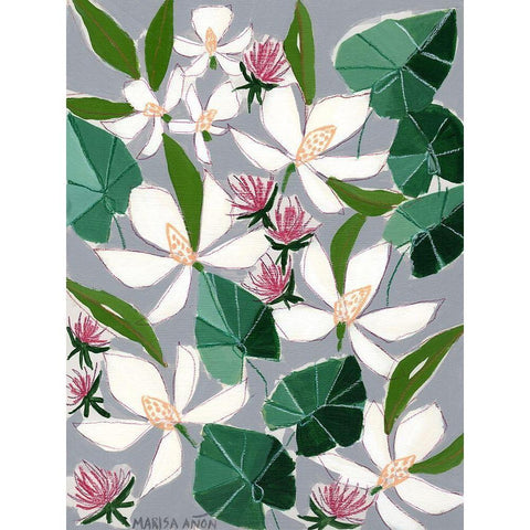 Bohemia 2 White Modern Wood Framed Art Print by Anon, Marisa