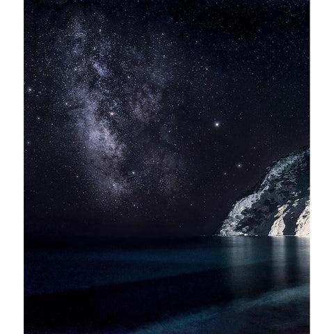 Stars In The South Black Modern Wood Framed Art Print by Artemiadi, Dora