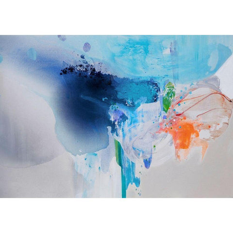 Chasing Corals White Modern Wood Framed Art Print by Alattar, Lina