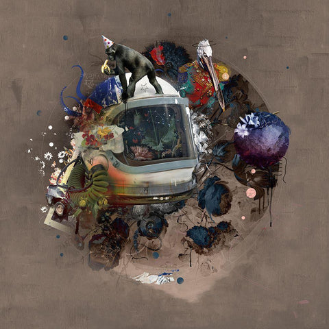 Everythings Not Lost White Modern Wood Framed Art Print by Albers, Teis