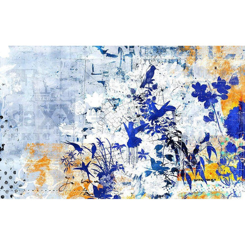 Exciting Light Gold Ornate Wood Framed Art Print with Double Matting by Albers, Teis