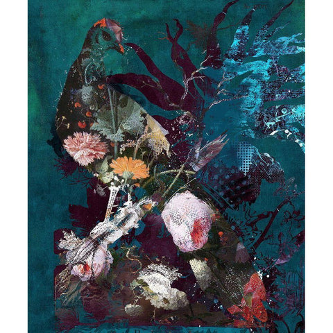 Wildness No. 2 Black Modern Wood Framed Art Print with Double Matting by Albers, Teis