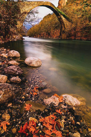 Light of the Dusk White Modern Wood Framed Art Print with Double Matting by Artemiadi, Dora