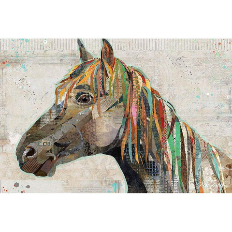 Wild Horse Gold Ornate Wood Framed Art Print with Double Matting by Anderson, Traci