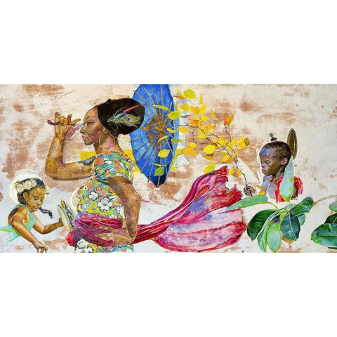 A Dream of Venus in Spring Black Modern Wood Framed Art Print by Anderson, Noland