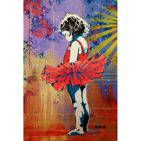 Lifes A Dance 2 White Modern Wood Framed Art Print by AbcArtAttack