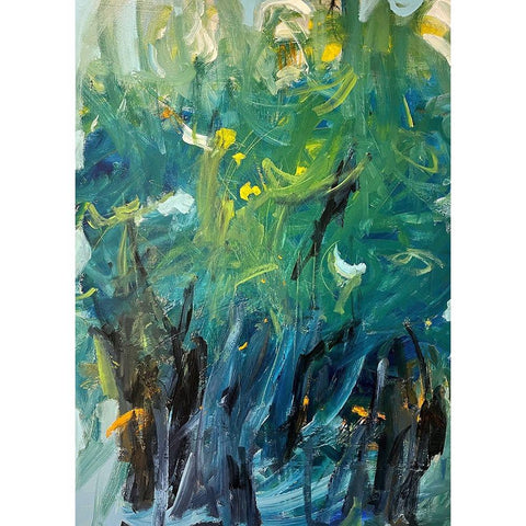 Do You See The Light? White Modern Wood Framed Art Print by Apperlo, Mila
