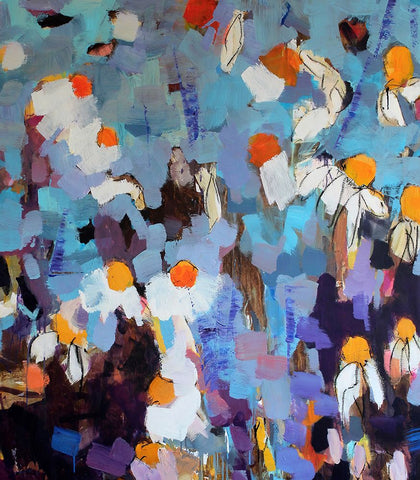 Always On My Mind White Modern Wood Framed Art Print with Double Matting by Anders, Per