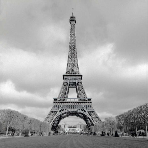Tour Eiffel - 16 Black Ornate Wood Framed Art Print with Double Matting by Blaustein, Alan